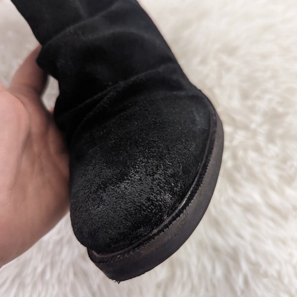 Women's Bos & Co. Barlow Genuine Leather Black Boots Back Tie 40 = 9  -- 9.5 - Picture 12 of 12